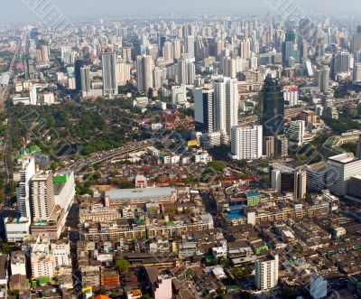 Beautiful view of Bangkok, Thailand From Baiyoke Sky Hotel
