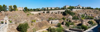 Beautiful panoramic view of Toledo, Spain