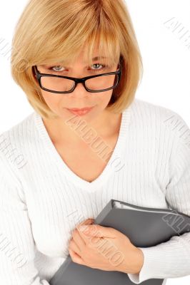 Portrait of a young attractive business woman