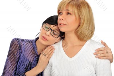 Portrait of happy calm european family