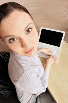 Portrait of a beautiful young businesswoman looking at the camer