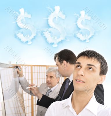 Portrait of a team planning.