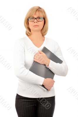 Portrait of a young attractive business woman