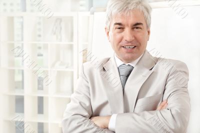 Portrait of an older businessman.