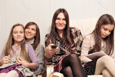 Portrait of happy family