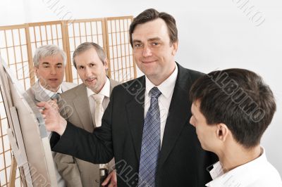 Portrait of a team planning.