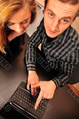 Business people working in office