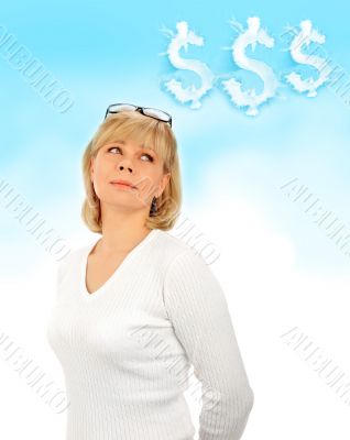 Portrait of a young attractive business woman