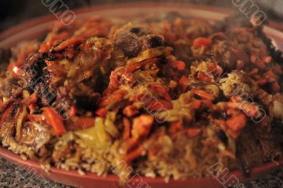 Uzbek national dish - plov