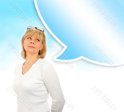 Portrait of a young attractive business woman