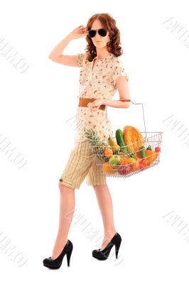 Closeup portrait of pretty caucasian woman wearing stylish cloth