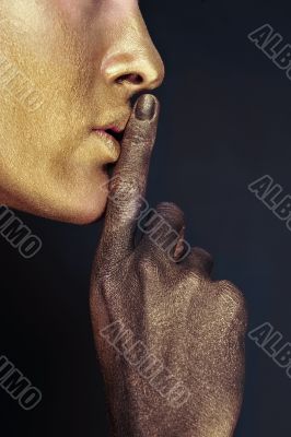 Portrait of young dancing girl