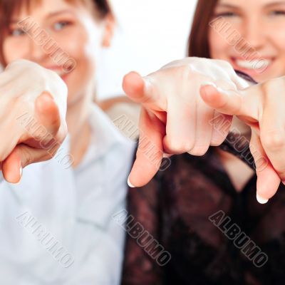 Happy diverse group of women