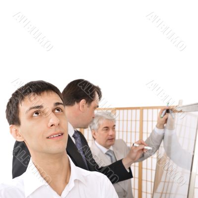 Portrait of a team planning.