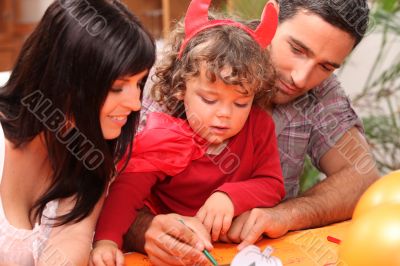 Family spending time together