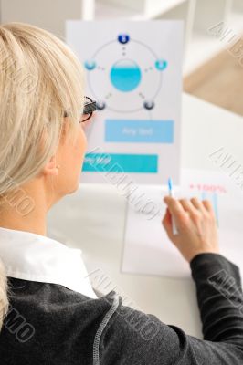 Portrait of an attractive business woman. Portrait of an attractive business woman.