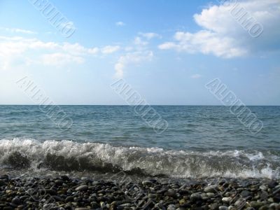 Seashore of the Black sea. Summer journey