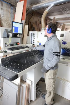 Man working in a factory