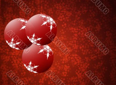 Abstract background with New Year`s toys on the new year. Happy Abstract background with New Year`s toys on the new year. Happy