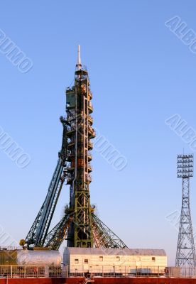 Soyuz Spacecraft on the Launch Pad