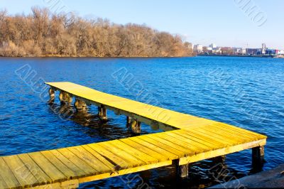 Old wooden pier