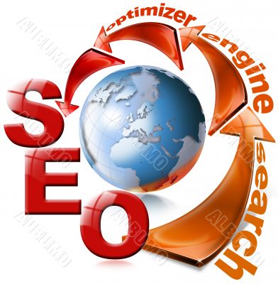 SEO red arrow - Search Engine Optimization Web