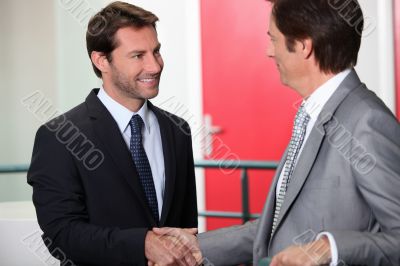 Businessmen shaking hands