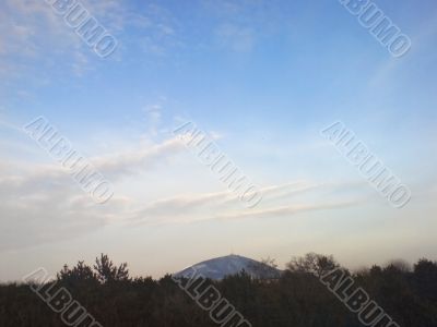 Mashuck mountain and autumn landscape. Pyatigorsk panorama Mashuck mountain and autumn landscape. Pyatigorsk panorama