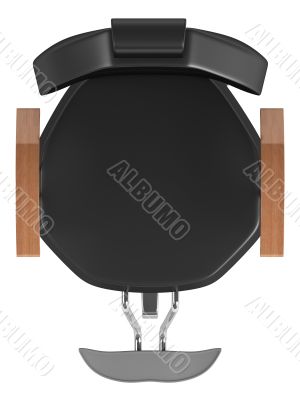 Black hairdressing salon chair Black hairdressing salon chair