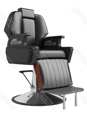 Black hairdressing salon chair