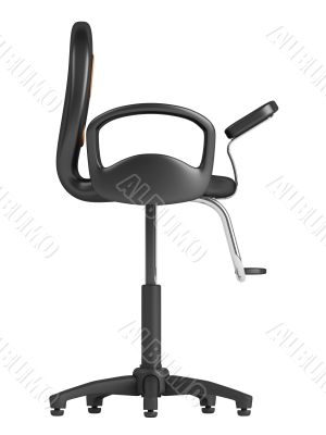 Black hairdressing salon chair