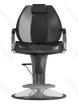 Black hairdressing salon chair