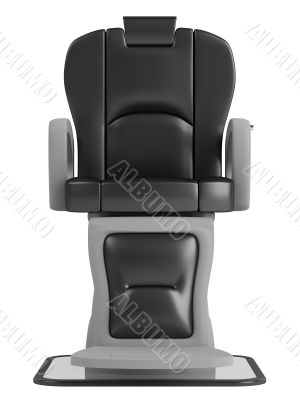 Black hairdressing salon chair