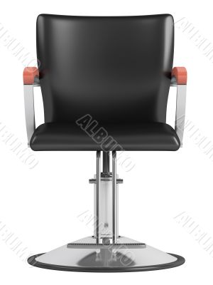 Black hairdressing salon chair