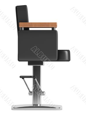 Black hairdressing salon chair