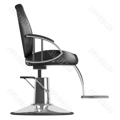 Black hairdressing salon chair