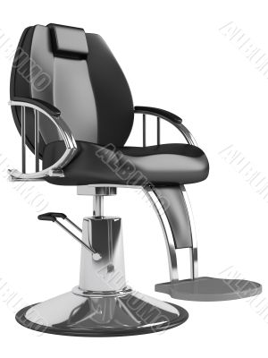 Black hairdressing salon chair