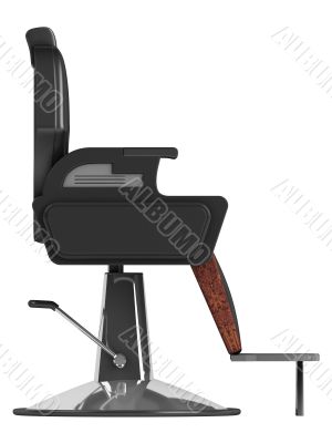 Black hairdressing salon chair