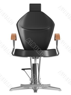 Black hairdressing salon chair