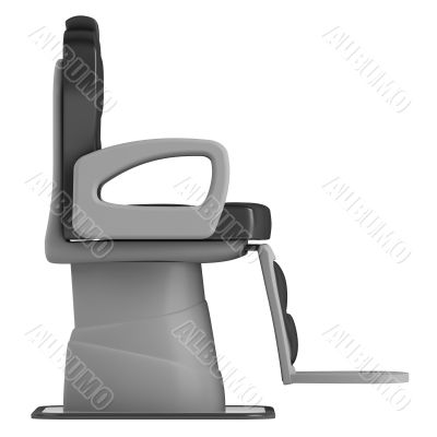 Black hairdressing salon chair