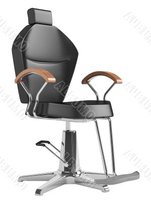 Black hairdressing salon chair