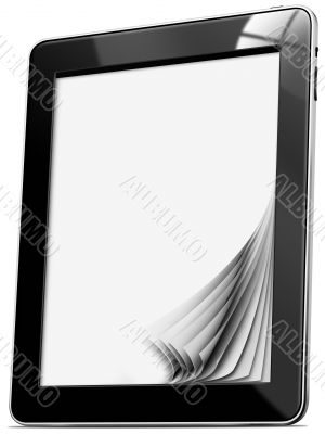 Tablet computer with pages