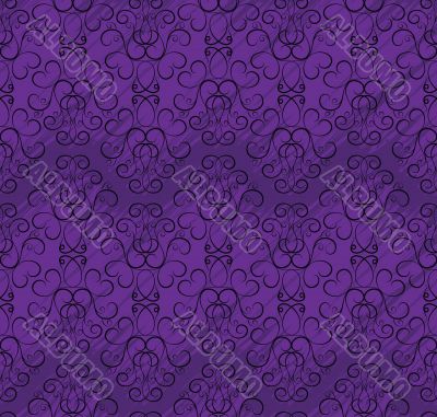 seamless wallpaper pattern in shades of purple