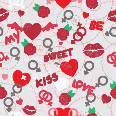 valentine seamless pattern wallpaper