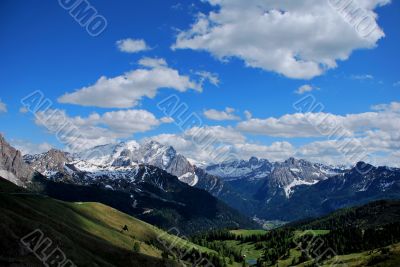 mountain with snow