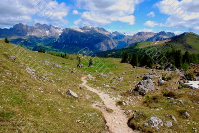 mountain hiking trail