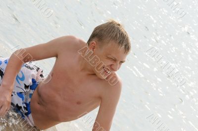  teenager in the sea