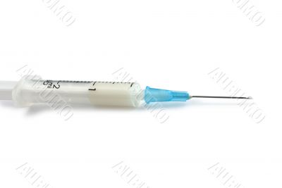 syringe with droplet