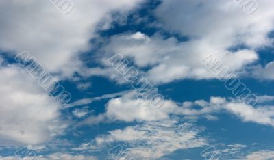 blue sky and clouds