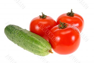 cucumber with tomato